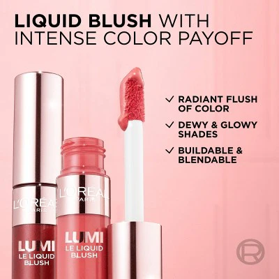 L'Oreal Paris True Match Lumi Le Liquid Blush for Cheeks Glowy Gold Pink 0.33 fl oz - New - Image 6