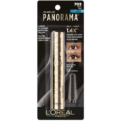 L'Oreal Paris Voluminous Panorama Lengthening Mascara 703 Waterproof Black 0.33 fl oz - Imperfect Box - Image 8