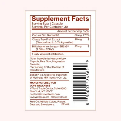 Love Wellness Clear Skin Probiotics for Clear and Healthy Skin 30ct - New - Image 6