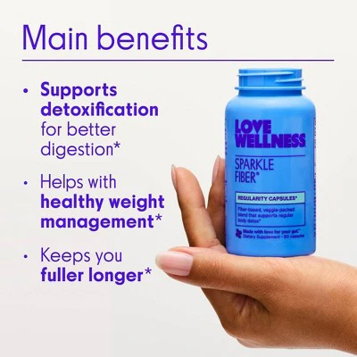Love Wellness Sparkle Fiber Vegan Dietary Supplements 90ct - New - Image 3