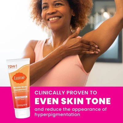 Lume Whole Body Women's Invisible Cream Tube Deodorant Clean Tangerine Scent 2.2oz - New - Image 6