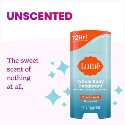 Lume Whole Body Women's Smooth Solid Deodorant 2.6oz - Imperfect Container - Image 7