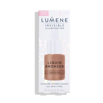 Lumene Invisible Illumination Liquid Bronzer Deep Glow 0.5 fl oz - New - Image 2