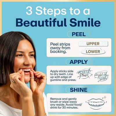 Lumineux Tooth Whitening Strips 14pk - Imperfect Box - Image 7