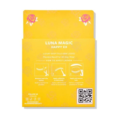 LUNA MAGIC Happy Ex Lashes 4pc - Imperfect Box - Image 5