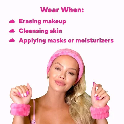 MakeUp Eraser Drip Eraser Head Band/Wrist Guards 3ct - New - Image 6