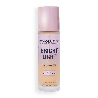 Makeup Revolution Bright Light Face Glow Highlighter Lustre Medium Light 0.77 fl oz - New - Image 3