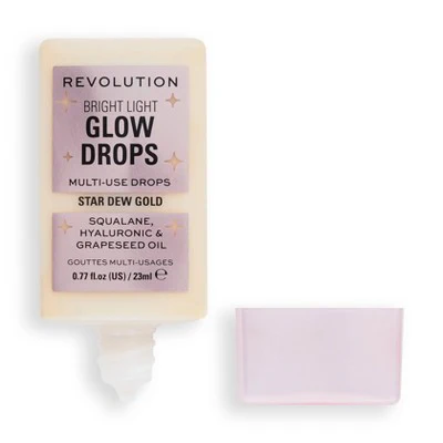 Makeup Revolution Bright Light Glow Highlighting Drops Golden Star Dew 0.77 fl oz - New - Image 6