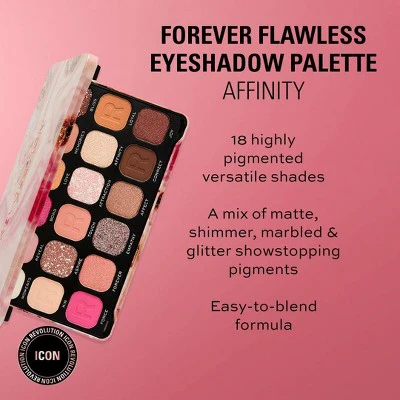 Makeup Revolution Forever Flawless Eyeshadow Palette Affinity 0.03oz - Imperfect Container - Image 6