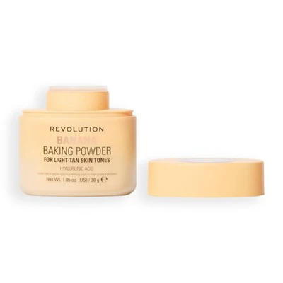 Makeup Revolution Loose Baking Powder Banana 1.05oz - Imperfect Container - Image 2