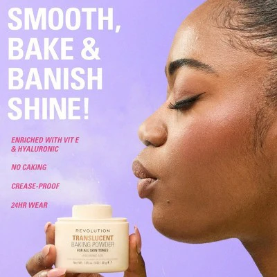 Makeup Revolution Loose Baking Powder Banana 1.05oz - Imperfect Container - Image 5
