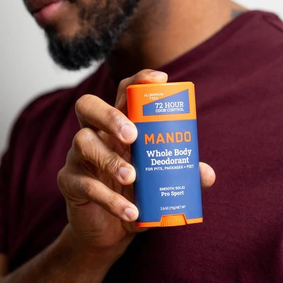 Mando Whole Body Men's Smooth Solid Deodorant Pro Sport 2.6oz - Imperfect Container - Image 8