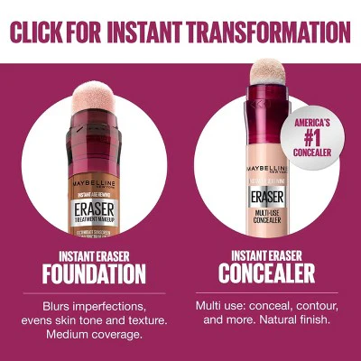 Maybelline Instant Age Rewind Treatment Foundation Makeup SPF 18 340 0.68 fl oz - Imperfect Container - Image 7
