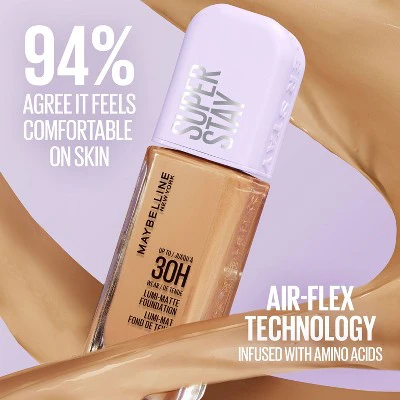 Maybelline Super Stay Up to 30HR Wear Lumi-Matte Liquid Foundation 120 1 fl oz - Imperfect Container - Image 7