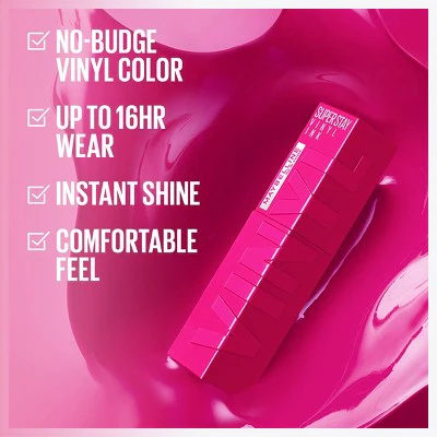 Maybelline Super Stay Vinyl Ink Liquid Lipstick 150 Striking 0.14 fl oz - New - Image 5