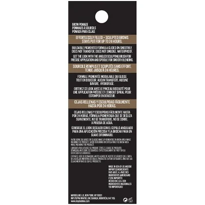 Maybelline Tattoo Studio Waterproof Brow Pomade 374 Soft Waterproof Brown 0.11oz - Imperfect Box - Image 6