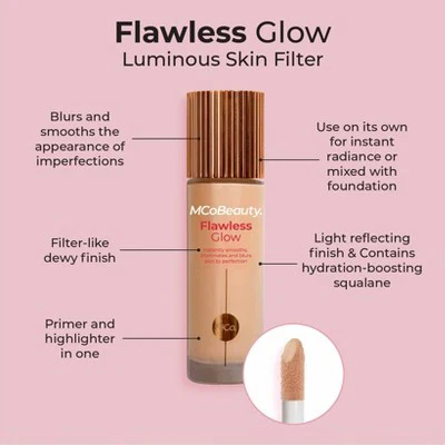 MCoBeauty Flawless Glow Luminous Skin Filter 3 1.01 fl oz - Imperfect Container - Image 7