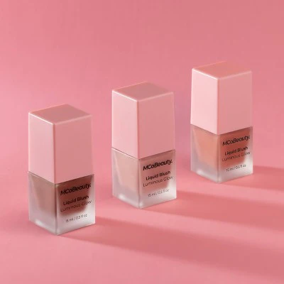 MCoBeauty Liquid Blush Luminous Glow Bella Vita/Dusty Rose 0.5 fl oz - New - Image 4