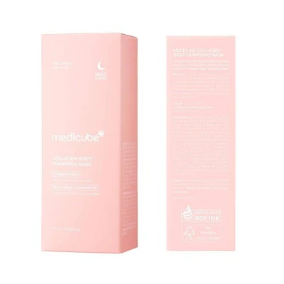 medicube Collagen Night Wrapping Face Mask Korean Skincare 2.53 fl oz - Imperfect Box - Image 2