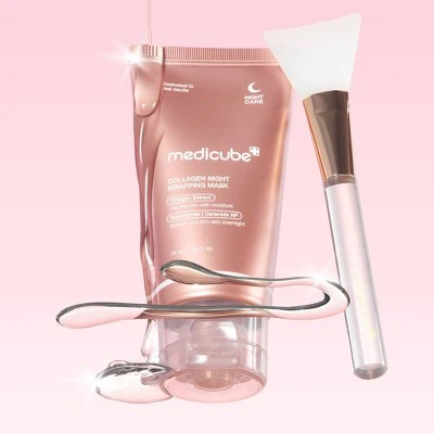 medicube Collagen Night Wrapping Face Mask Korean Skincare 2.53 fl oz - Imperfect Box - Image 9