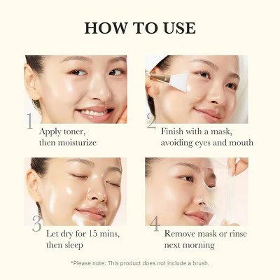medicube Kojic Acid Turmeric Night Wrapping Face Mask Korean Skincare 2.53 fl oz - Imperfect Box - Image 6
