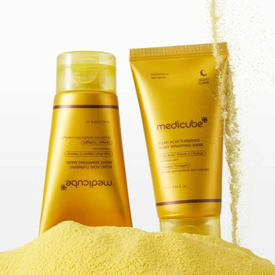 medicube Kojic Acid Turmeric Night Wrapping Face Mask Korean Skincare 2.53 fl oz - Imperfect Box - Image 9