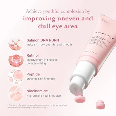 medicube PDRN Pink Peptide Eye Serum Korean Skincare 30ml - Imperfect Box - Image 4