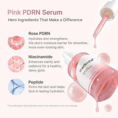 medicube PDRN Pink Peptide Serum Korean Skincare - Imperfect Box - Image 3