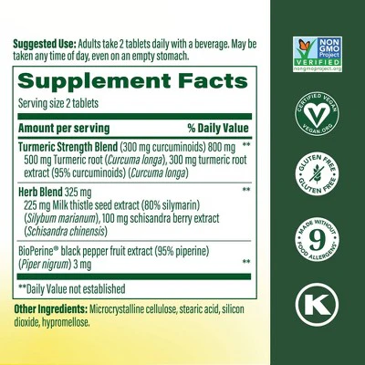 MegaFood Turmeric Supplement 60ct - New - Image 3