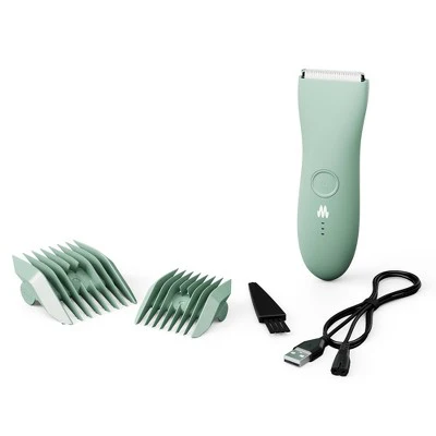 Meridian Trimmer Original Pubic & Body Hair Trimmer for Men & Women, Below-the-Belt Groomer, Ball Trimmer, Bikini Trimmer Sage - Imperfect Box - Image 2