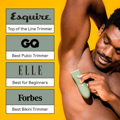 Meridian Trimmer Original Pubic & Body Hair Trimmer for Men & Women, Below-the-Belt Groomer, Ball Trimmer, Bikini Trimmer Sage - Imperfect Box - Image 8