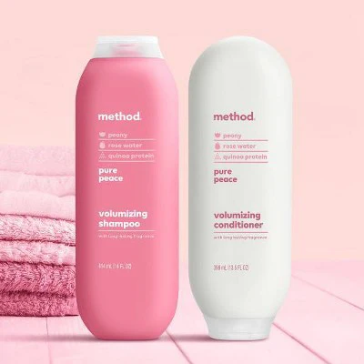 Method Pure Peace Volumizing Shampoo 14 fl oz - Imperfect Container - Image 3