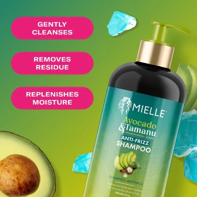 Mielle Organics Avocado & Tamanu Anti-Frizz Shampoo 12 fl oz - New - Image 3