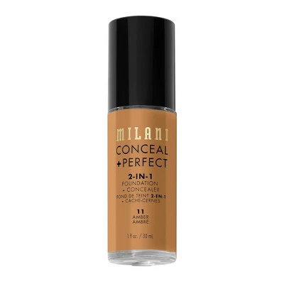 Milani Conceal + Perfect 2-in-1 Foundation + Concealer Amber 11 1 fl oz - Imperfect Container - Image 5