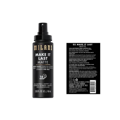 Milani Make It Last Matte Finish Charcoal Setting Spray 2.03 fl oz - New - Image 5
