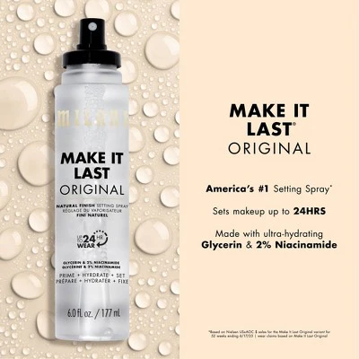 Milani Make It Last Original Natural Finish Setting Spray 6 fl oz - New - Image 4