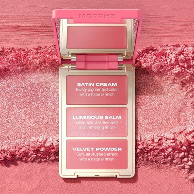 Morphe Cheek Thrills Multi-Finish Face Trio - After Party 10.8g - Imperfect Box - Image 5