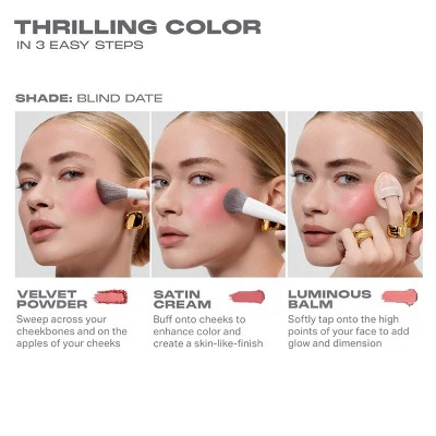 Morphe Cheek Thrills Multi-Finish Face Trio Blind Date 10.8g - Imperfect Box - Image 7