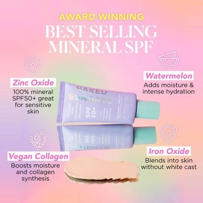 Naked Sundays Collagen Glow Mineral Perfecting Priming Lotion SPF50 + 50ml - Imperfect Box - Image 6