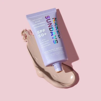 Naked Sundays Collagen Glow Mineral Perfecting Priming Lotion SPF50 + 50ml - Imperfect Box - Image 8