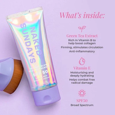 Naked Sundays Golden Glow Body Sunscreen SPF50+ 100ml - Imperfect Box - Image 3
