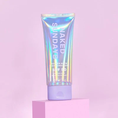 Naked Sundays Golden Glow Body Sunscreen SPF50+ 100ml - Imperfect Box - Image 6