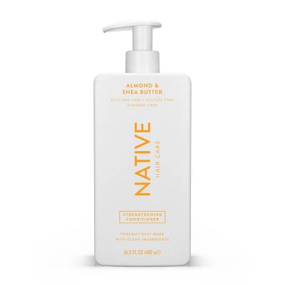 Native Almond & Shea butter Strengthening Vegan Conditioner Sulfate, Paraben and Silicone Free 16.5 fl oz - New