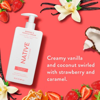 Native Berries; Vanilla Cream Volumizing Shampoo 16.5 fl oz - Imperfect Container - Image 2