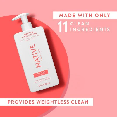 Native Berries; Vanilla Cream Volumizing Shampoo 16.5 fl oz - Imperfect Container - Image 7