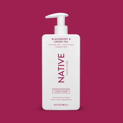Native Blackberry; Green Tea Strengthening Hair Conditioner 16.5 fl oz - Imperfect Container - Image 9