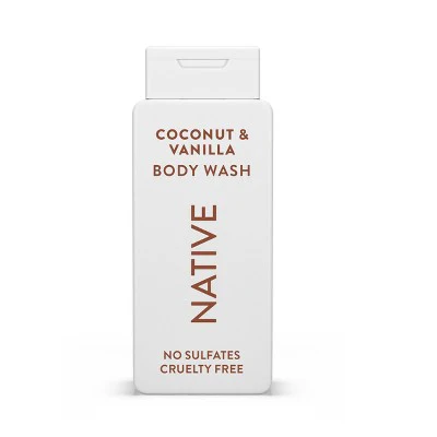 Native Body Wash Coconut Vanilla Sulfate Free 18 fl oz- Imperfect Container - Image 12