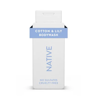 Native Body Wash for Women & Men Cotton & Lily Sulfate Free 18 fl oz - Imperfect Container - Image 10