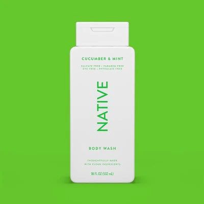Native Body Wash for Women & Men Cucumber & Mint Sulfate Free 8 fl oz - New - Image 8