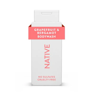 Native Body Wash for Women & Men Grapefruit & Bergamo Sulfate Free 18 fl oz - Imperfect Container - Image 10